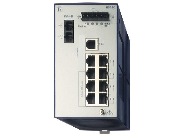 OpenRail RSB20 8xTX-RJ 0-60°C 9,6-60VDC Basic